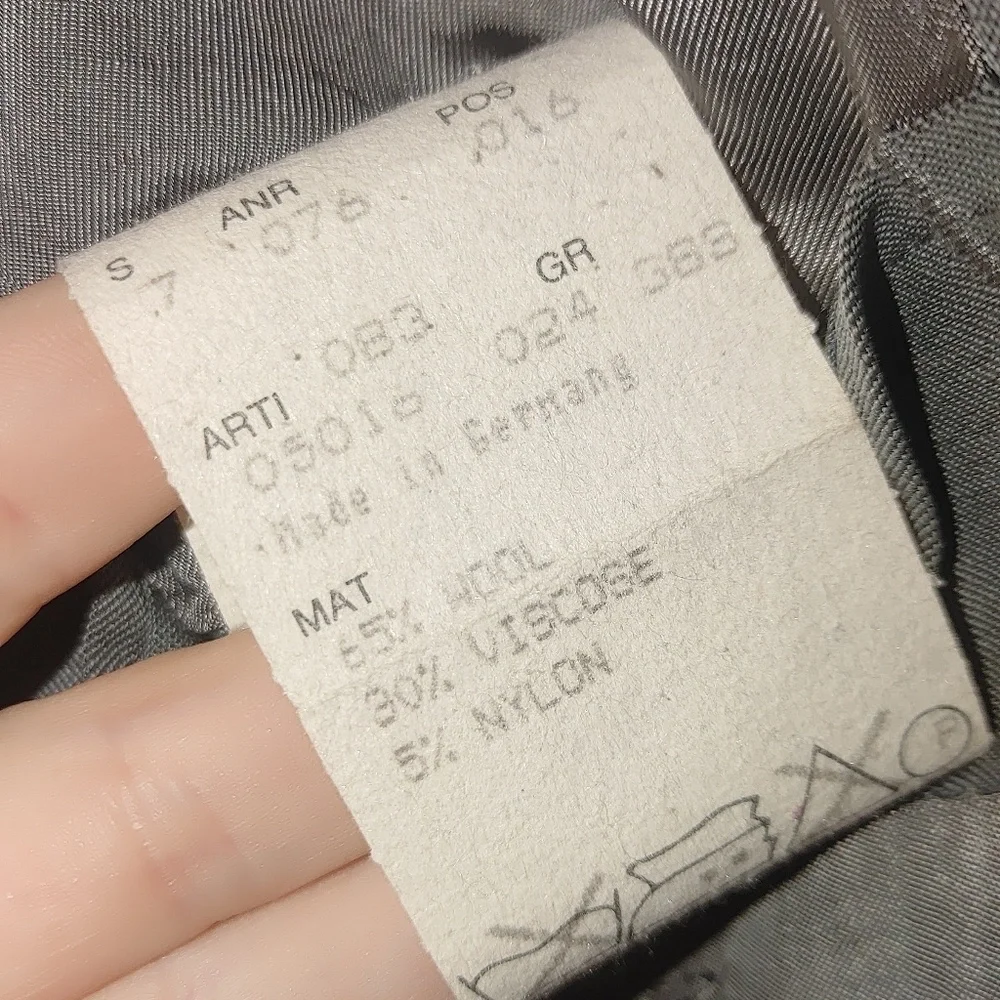 Hugo Boss Vintage Blazer Sport Jacket Coat Gray Wool Blend Two Button est‎ 40R